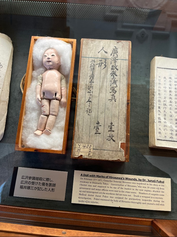 Facinating case where the wounds of the victim were depicted on a doll