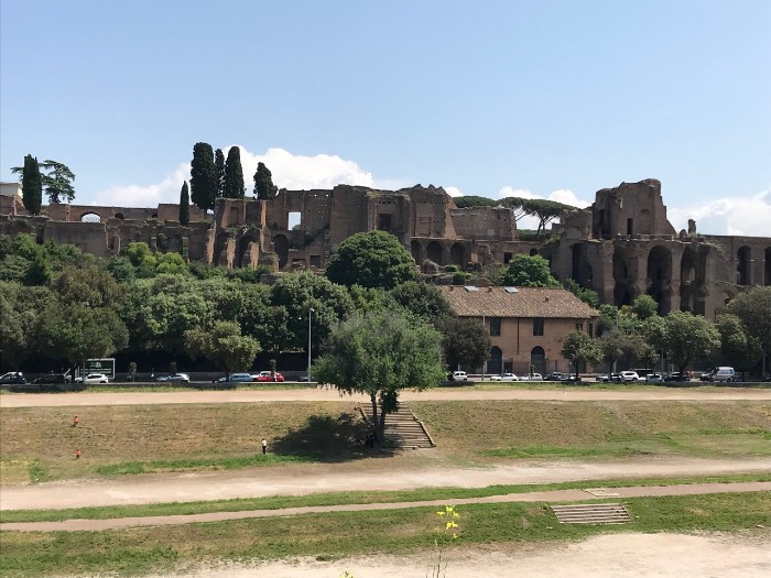 Circus Maximus with Terme di Massenzio in background