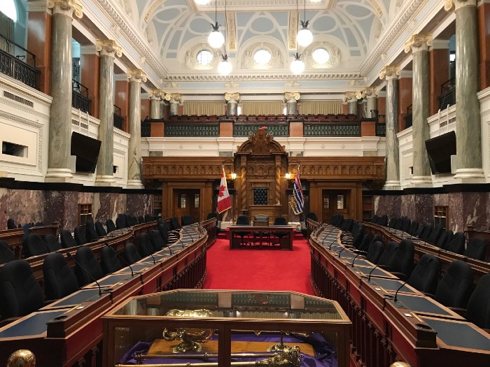 Inside the Assembly building