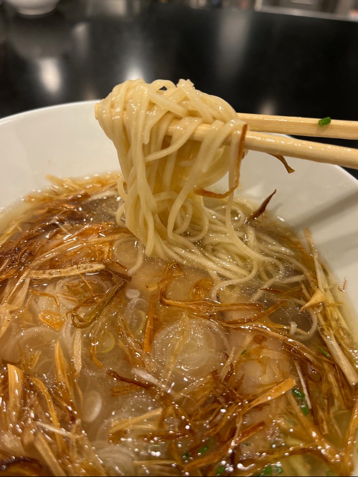 Yummy noodles in a flavorful broth