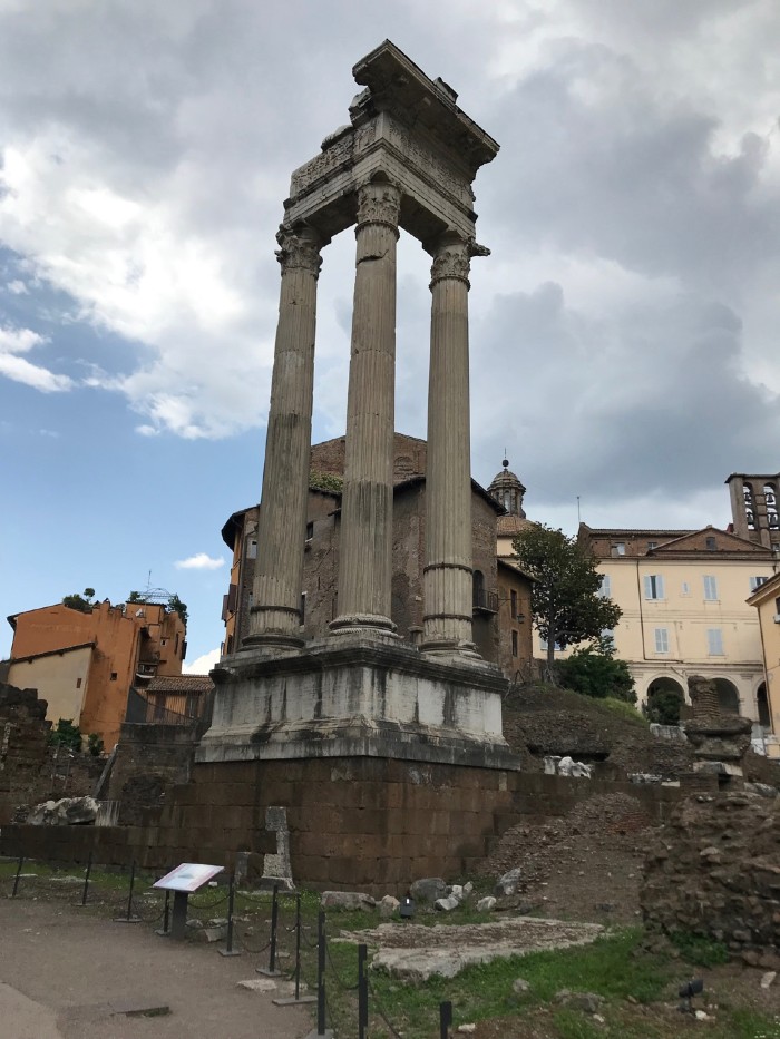 Remains of the two temples