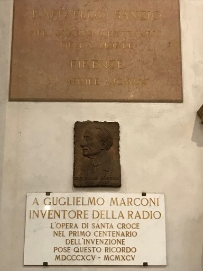 Memorial Plaque Honoring Marconi